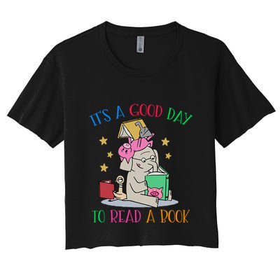 Its A Good Day To Read Bookworm Librarian Book Lover Gift Crop Top