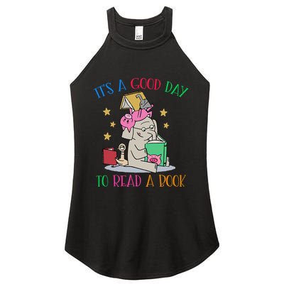 Its A Good Day To Read Bookworm Librarian Book Lover Gift Women's Perfect Tri Rocker Tank
