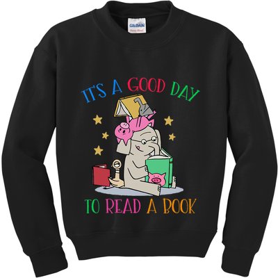 Its A Good Day To Read Bookworm Librarian Book Lover Gift Kids Sweatshirt