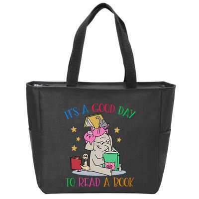 Its A Good Day To Read Bookworm Librarian Book Lover Gift Zip Tote Bag