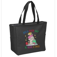 Its A Good Day To Read Bookworm Librarian Book Lover Gift Zip Tote Bag