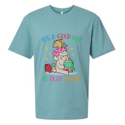 Its A Good Day To Read Bookworm Librarian Book Lover Gift Sueded Cloud Jersey T-Shirt