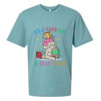 Its A Good Day To Read Bookworm Librarian Book Lover Gift Sueded Cloud Jersey T-Shirt