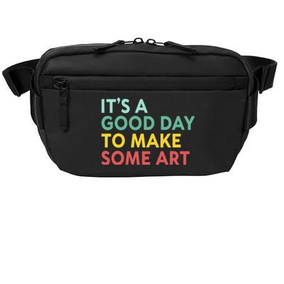 ItS A Good Day To Make Some Art Retro Artist Art Teacher Crossbody Pack