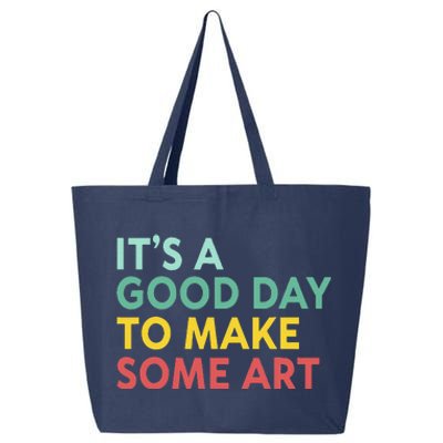 ItS A Good Day To Make Some Art Retro Artist Art Teacher 25L Jumbo Tote