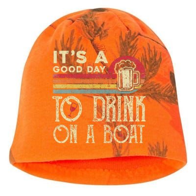 Its A Good Day To Drink On A Boat Kati - Camo Knit Beanie