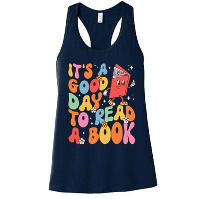 Its A Good Day To Read A Book Librarian Teacher Women's Racerback Tank