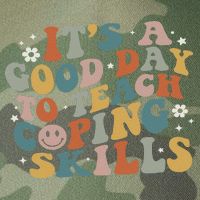 ItS A Good Day To Teach Coping Skills Inspirational Teacher Legacy Tie Dye Trucker Hat