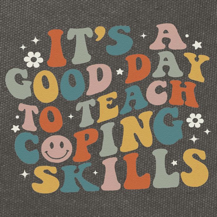 ItS A Good Day To Teach Coping Skills Inspirational Teacher Cotton Canvas Backpack