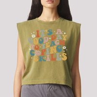 ItS A Good Day To Teach Coping Skills Inspirational Teacher Garment-Dyed Women's Muscle Tee