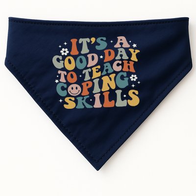 ItS A Good Day To Teach Coping Skills Inspirational Teacher USA-Made Doggie Bandana