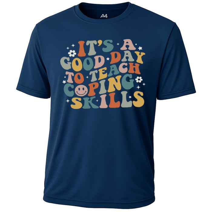 ItS A Good Day To Teach Coping Skills Inspirational Teacher Cooling Performance Crew T-Shirt