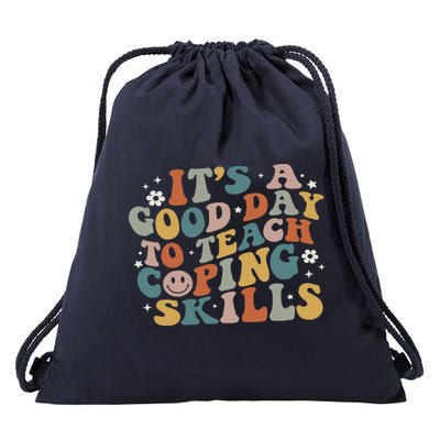 ItS A Good Day To Teach Coping Skills Inspirational Teacher Drawstring Bag