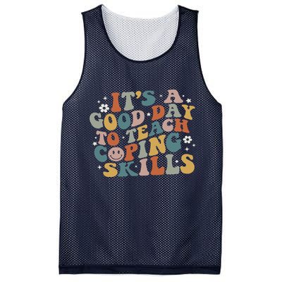 ItS A Good Day To Teach Coping Skills Inspirational Teacher Mesh Reversible Basketball Jersey Tank