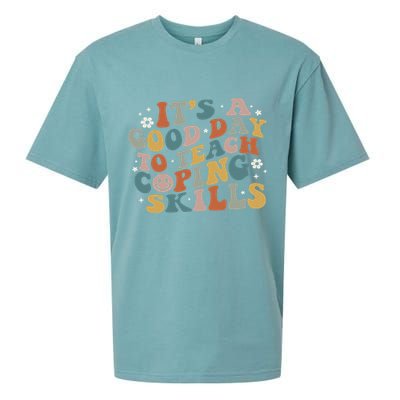 ItS A Good Day To Teach Coping Skills Inspirational Teacher Sueded Cloud Jersey T-Shirt