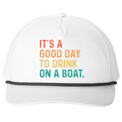 Its A Good Day To Drink On A Boat Color Boating Snapback Five-Panel Rope Hat