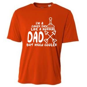 Im A Gamer Dad Like A Normal Dad But Much Cooler Player Gift Cooling Performance Crew T-Shirt