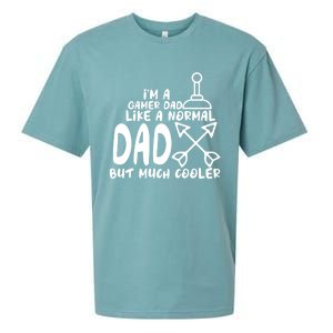 Im A Gamer Dad Like A Normal Dad But Much Cooler Player Gift Sueded Cloud Jersey T-Shirt