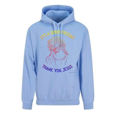 It's A Good Friday Thank You Jesus Easter Christian Church Cool Gift Unisex Surf Hoodie