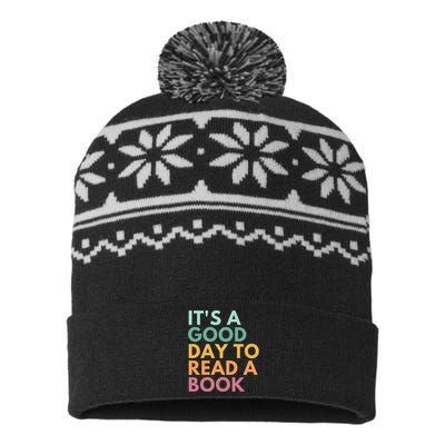 ItS A Good Day To Read A Book USA-Made Snowflake Beanie