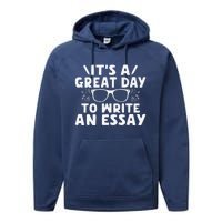 Its A Good Day To Write An Essay English Teacher Performance Fleece Hoodie