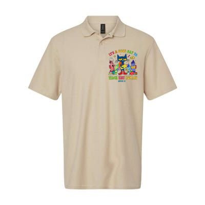 ItS A Good Day To Teach Tiny Humans Prek Cat Teacher Lover Softstyle Adult Sport Polo