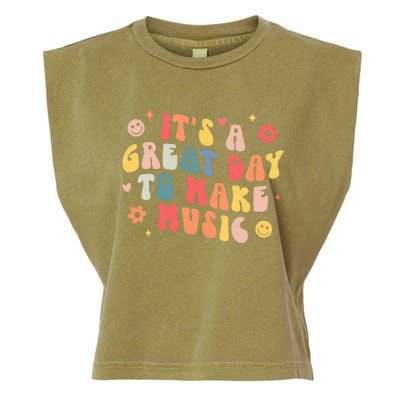 It's A Good Day To Make Music Musician Band Music Teacher Garment-Dyed Women's Muscle Tee