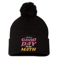 It's A Good Day To Do Math Pom Pom 12in Knit Beanie