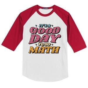 It's A Good Day To Do Math Kids Colorblock Raglan Jersey