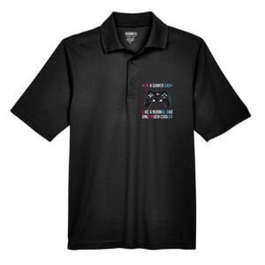 Im A Gamer Dad Like A Normal Dad Only Much Cooler Gaming Gift Men's Origin Performance Pique Polo