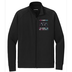 Im A Gamer Dad Like A Normal Dad Only Much Cooler Gaming Gift Stretch Full-Zip Cadet Jacket