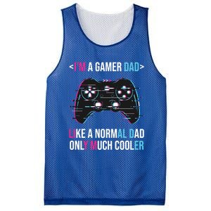 Im A Gamer Dad Like A Normal Dad Only Much Cooler Gaming Gift Mesh Reversible Basketball Jersey Tank