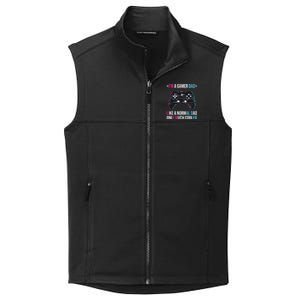 Im A Gamer Dad Like A Normal Dad Only Much Cooler Gaming Gift Collective Smooth Fleece Vest