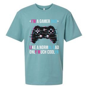 Im A Gamer Dad Like A Normal Dad Only Much Cooler Gaming Gift Sueded Cloud Jersey T-Shirt