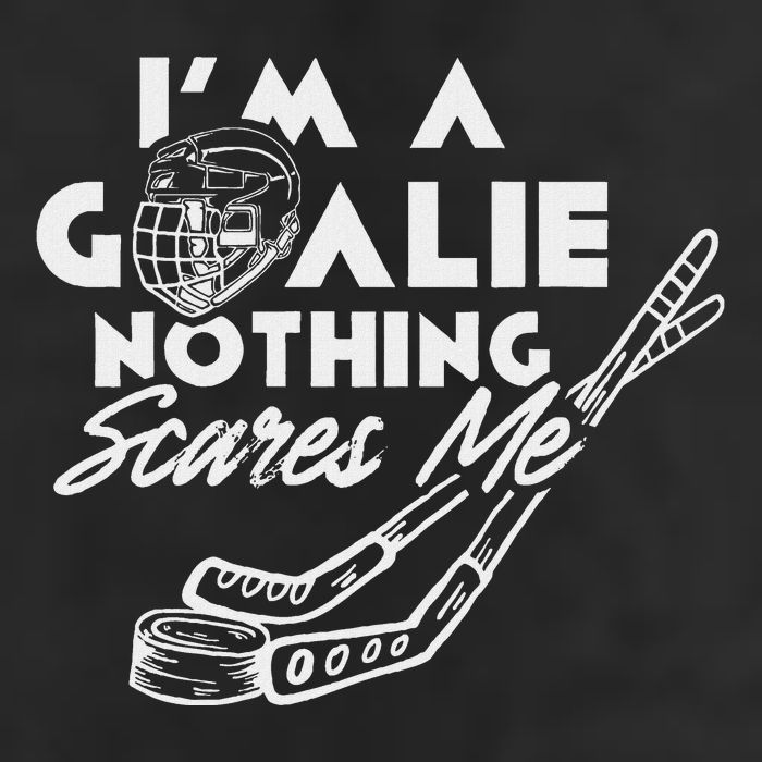 IM A Goalie Nothing Scares Me Team Player Ice Hockey Puck Adult Drive Performance Visor