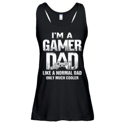 I'm A Gamer Dad Like A Normal Dad But Cooler Gaming Dad Ladies Essential Flowy Tank