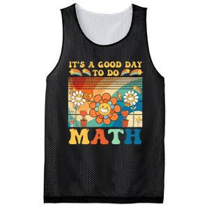 It's A Good Day To Do Math Retro Colors Sunset Mesh Reversible Basketball Jersey Tank