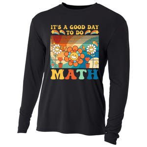 It's A Good Day To Do Math Retro Colors Sunset Cooling Performance Long Sleeve Crew