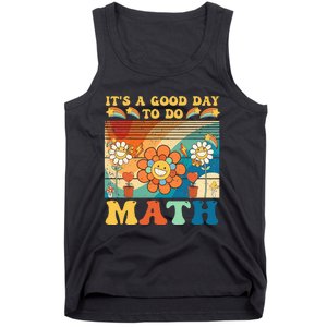 It's A Good Day To Do Math Retro Colors Sunset Tank Top