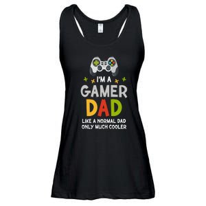 I'm A Gaming Dad Like A Normal Dad Only Cooler Gamer Dad, Video Game Father Ladies Essential Flowy Tank