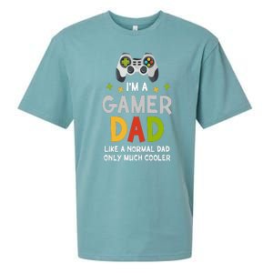 I'm A Gaming Dad Like A Normal Dad Only Cooler Gamer Dad, Video Game Father Sueded Cloud Jersey T-Shirt