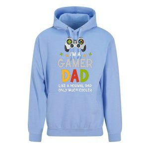 I'm A Gaming Dad Like A Normal Dad Only Cooler Gamer Dad, Video Game Father Unisex Surf Hoodie