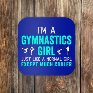 I'm A Gymnastics Gift For Gymnast Funny Teal Coaster