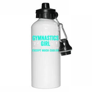 I'm A Gymnastics Gift For Gymnast Funny Teal Aluminum Water Bottle