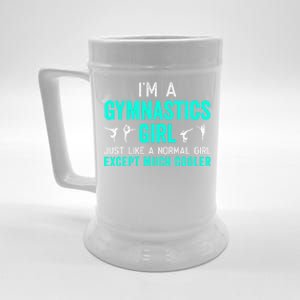 I'm A Gymnastics Gift For Gymnast Funny Teal Beer Stein