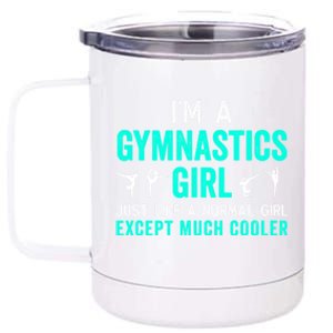 I'm A Gymnastics Gift For Gymnast Funny Teal 12 oz Stainless Steel Tumbler Cup