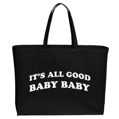 It's All Good Baby Baby Cotton Canvas Jumbo Tote