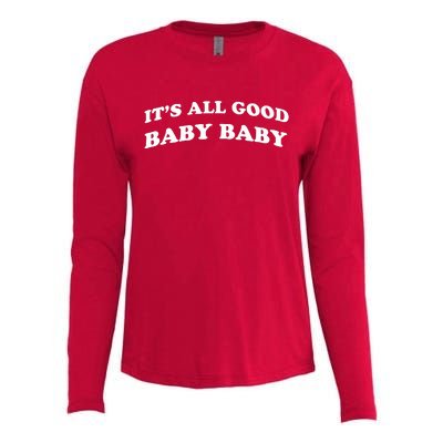 It's All Good Baby Baby Womens Cotton Relaxed Long Sleeve T-Shirt