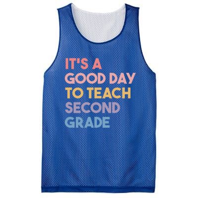 Its A Good Day To Teach Second Grade Teacher Meaningful Gift Mesh Reversible Basketball Jersey Tank