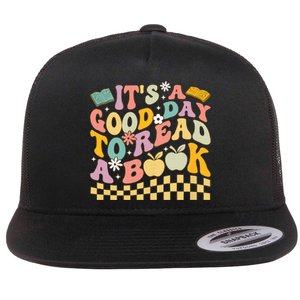 Its A Good Day To Read A Book Teacher Girl Boy Flat Bill Trucker Hat